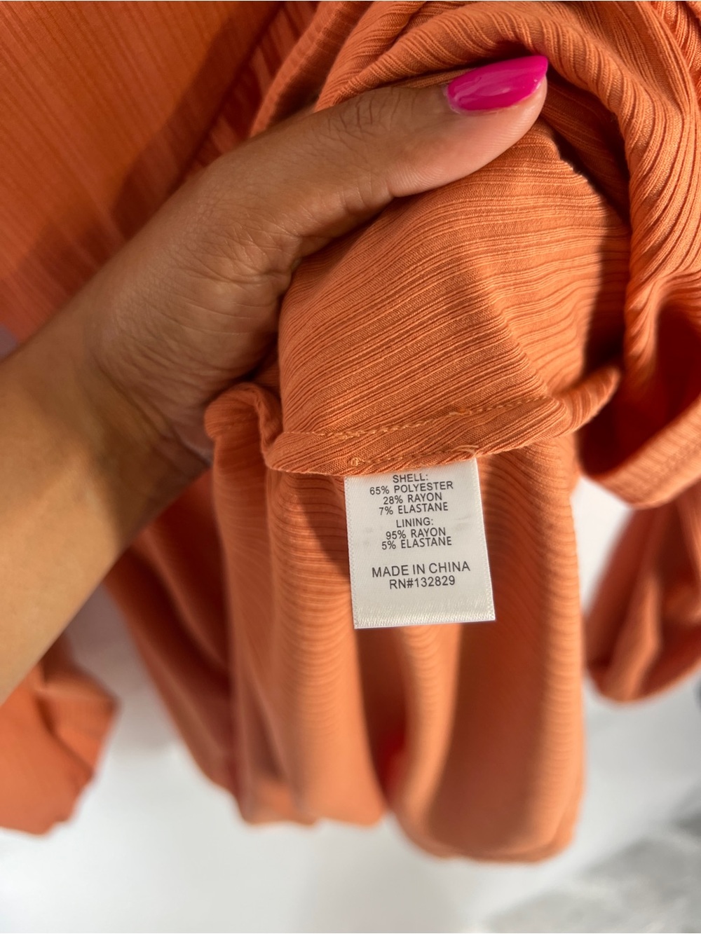Lovers + Friends Giorgia Dress Ginger XS Orange Long Sleeve Mini Dress - Picture 6 of 11